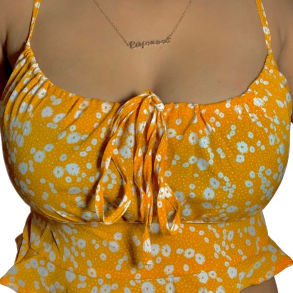 Yellow Floral Top